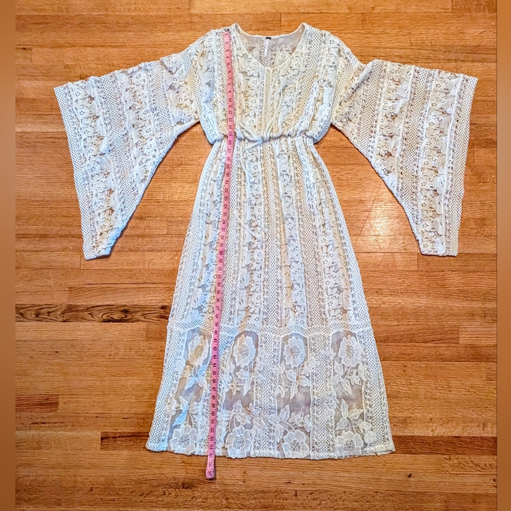 ✨RARE✨ NWOT Free People Vintage Lace Maxi Dress - Picture 10 of 16